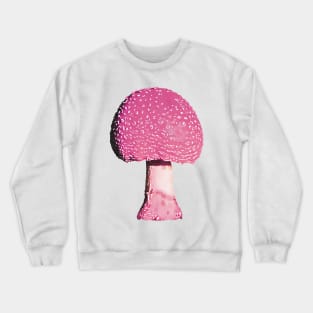 Pink Mushroom Amanita Crewneck Sweatshirt